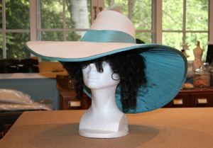 Assembled hat, before trimming. 